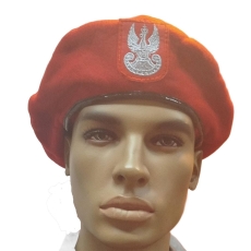 BERET WOJSKA POLSKIEGO CZERWONY ŻANDARMERIA BAL-8804