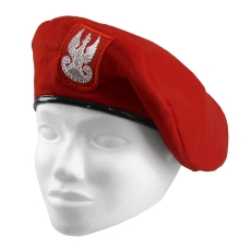 BERET WOJSKA POLSKIEGO CZERWONY ŻANDARMERIA BAL-8812