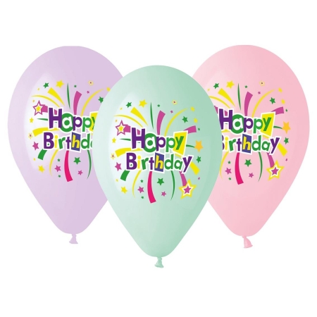 BALONY PREMIUM HAPPY BIRTHDAY 13 5szt URODZINY -3798