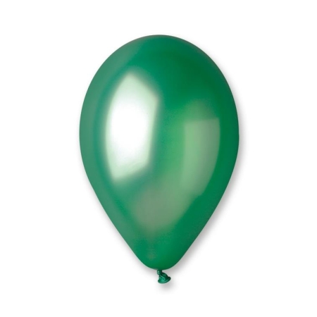 BALONY METALIZOWANE ZIELONE 12"/100szt.URODZINY-7167